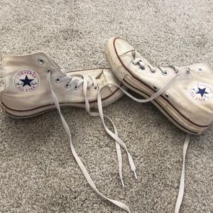 high top converse (white)